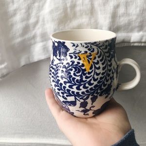 Letter “v” Anthropologie mug